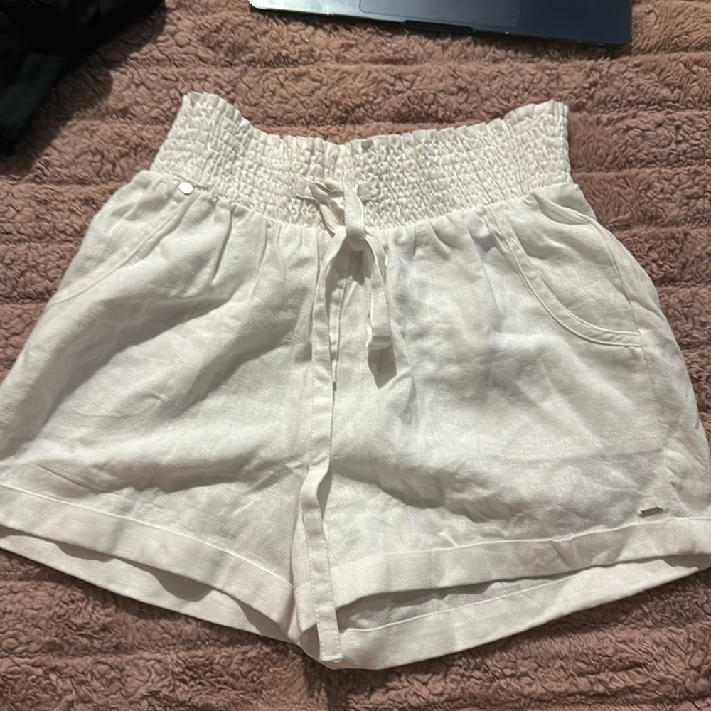 Guess white shorts